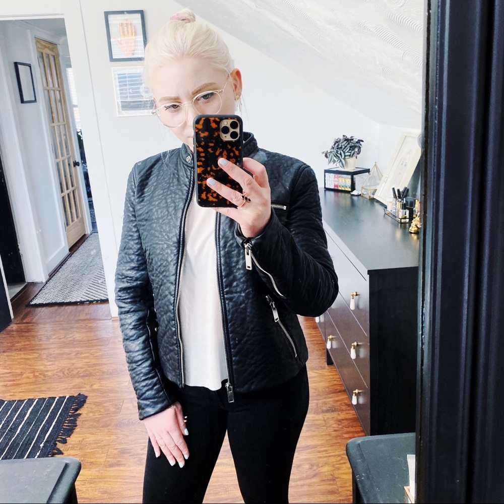 Gap Vegan Leather Moto Jacket